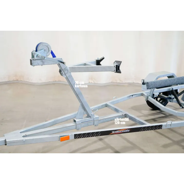 TRAILERMATE 750 kg (530 x 200 cm) vesijettitraileri (tuplatuet)